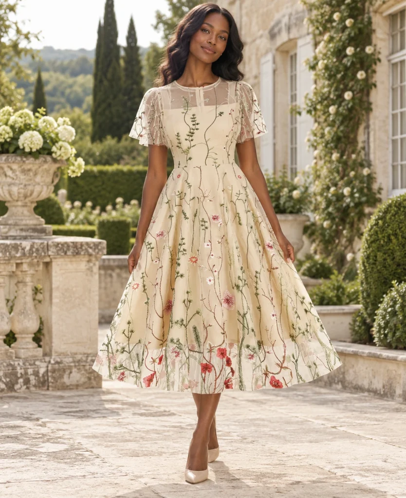 50s Floral Dress