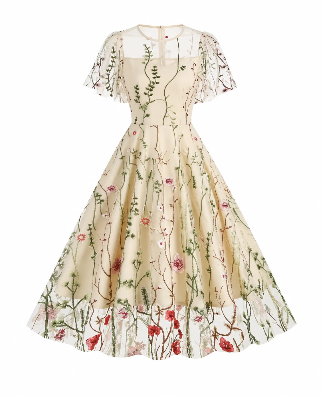 50s Floral Dress
