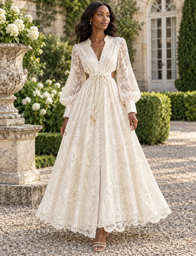 Applique Flower Dress
