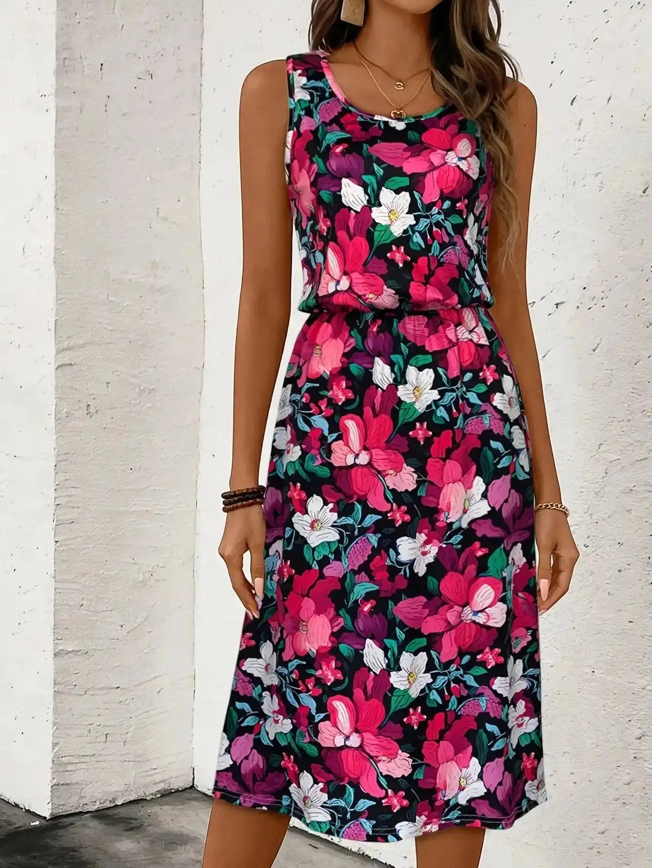 Black Floral Dress