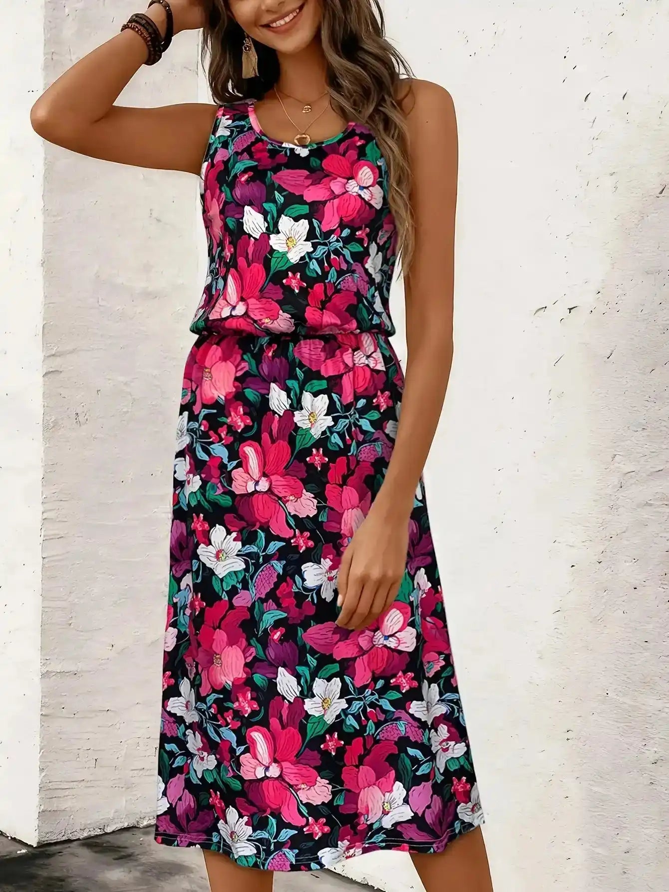 Black Floral Dress