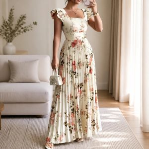 Blumenkleid Hochzeitsgast