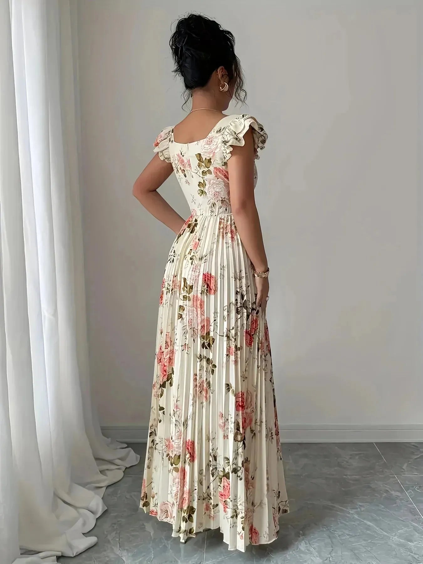 Blumenkleid Hochzeitsgast