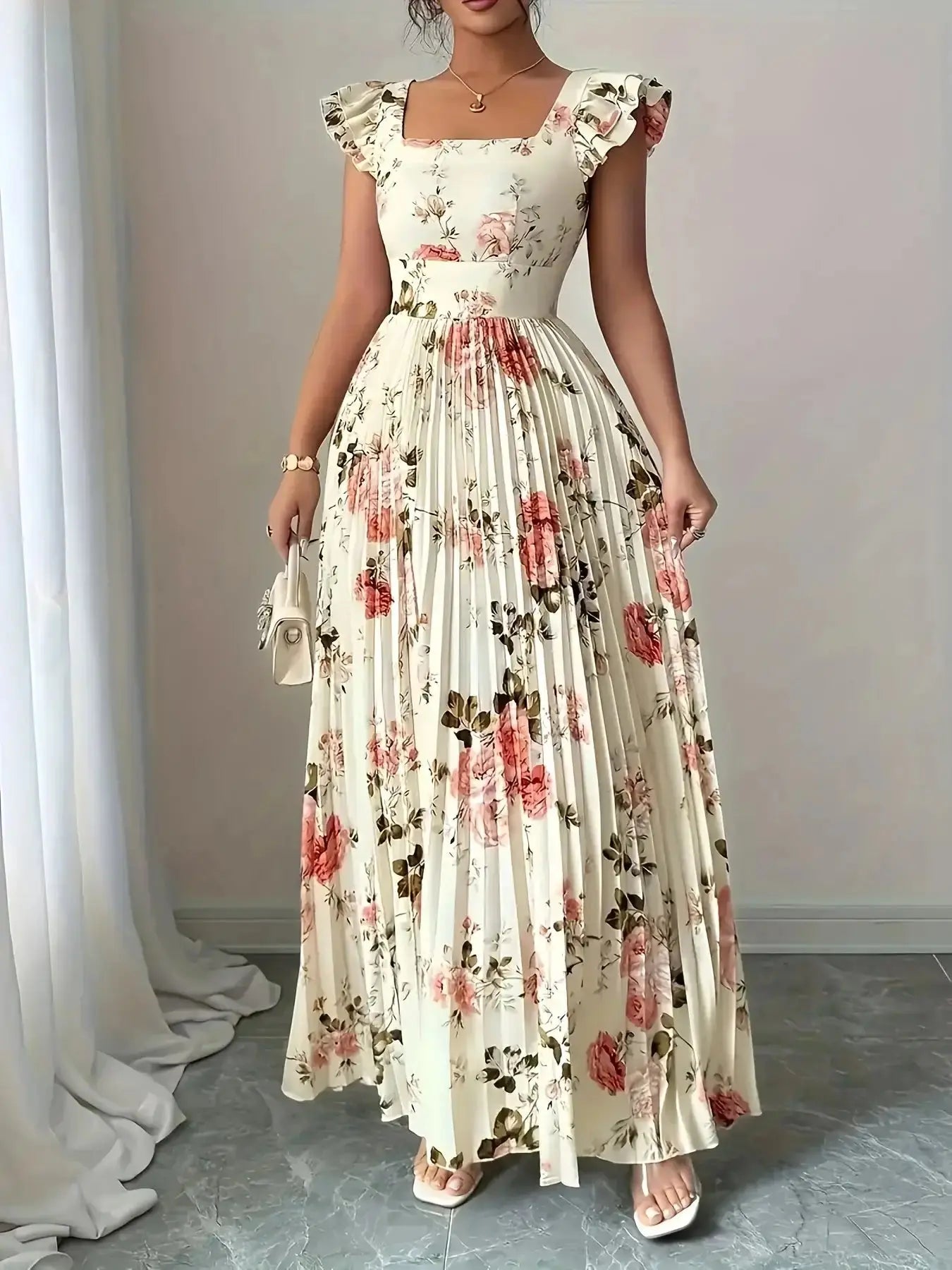 Blumenkleid Hochzeitsgast
