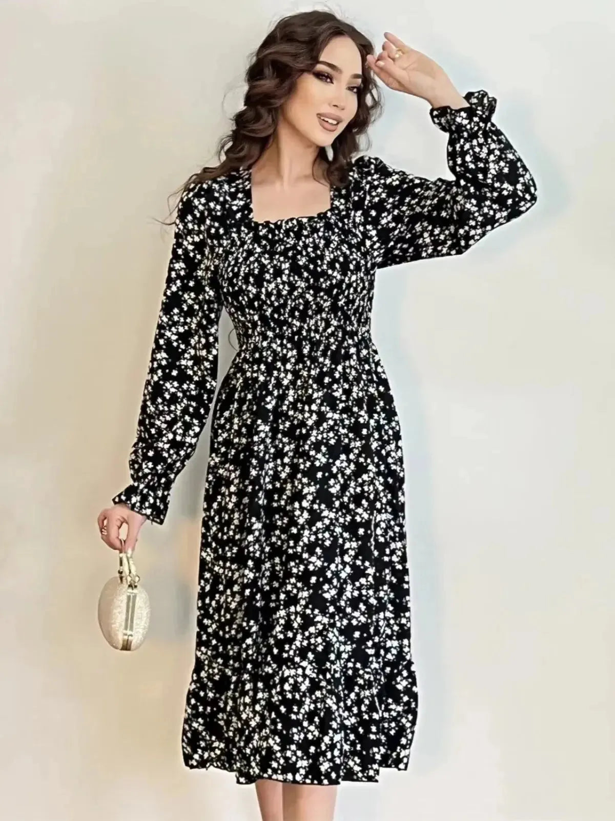 Blumenkleid Langarm