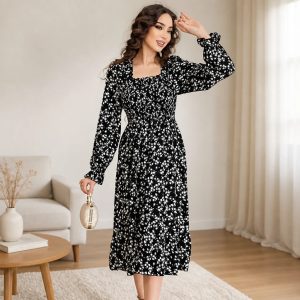 Blumenkleid Langarm