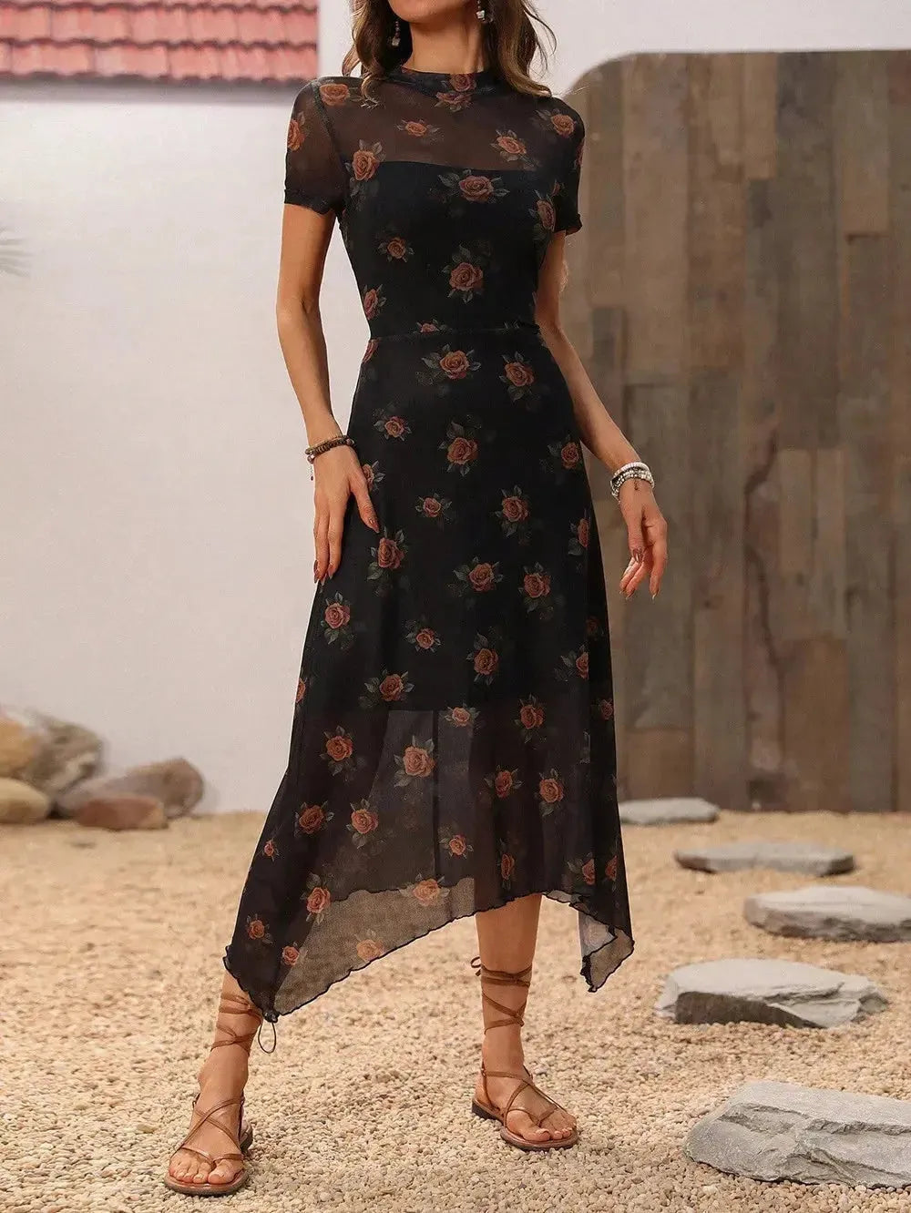 Dark Floral Dress