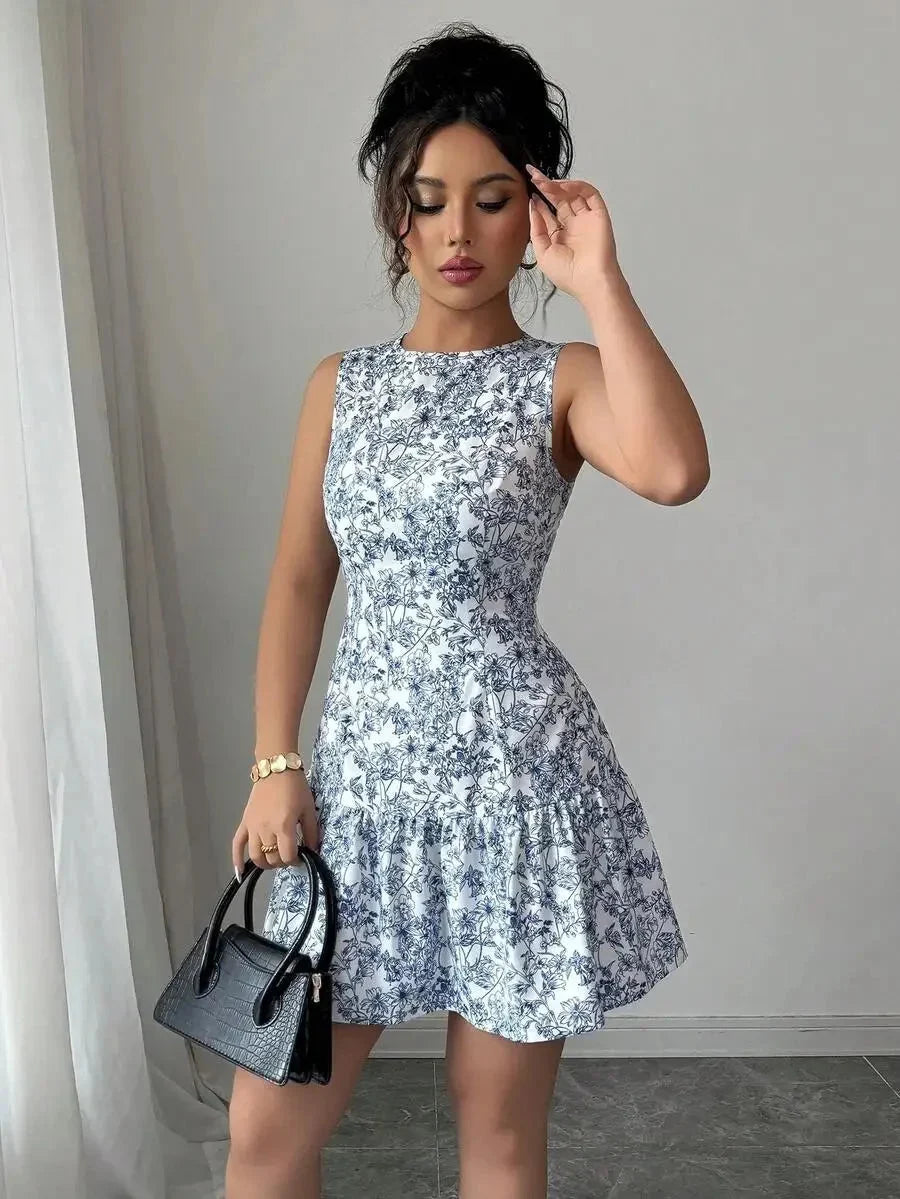 Dress Blue Flowers