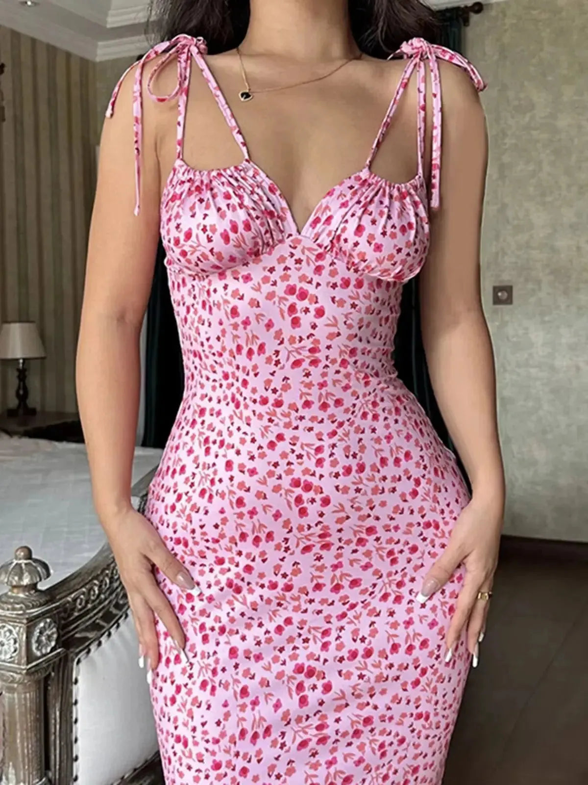 Dress In Floral Print