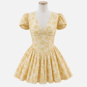 Yellow Dress With Flower