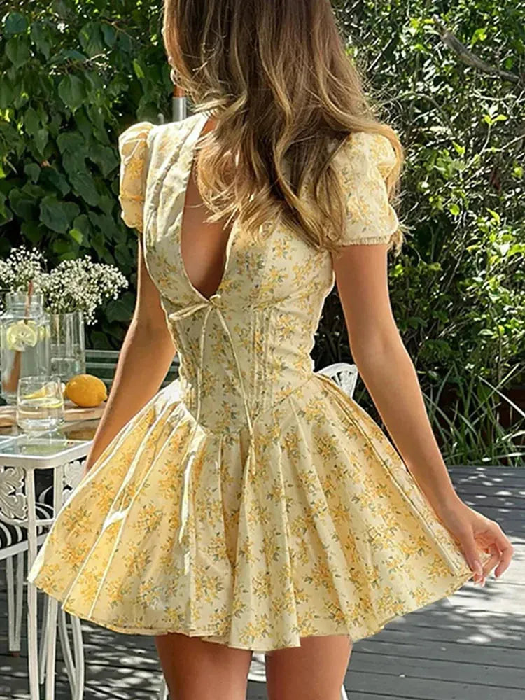 Yellow Dress With Flower