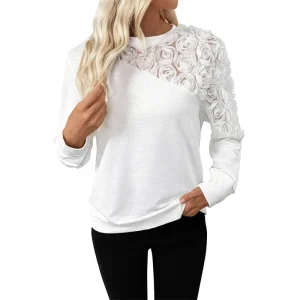 White Flower Sweater 1