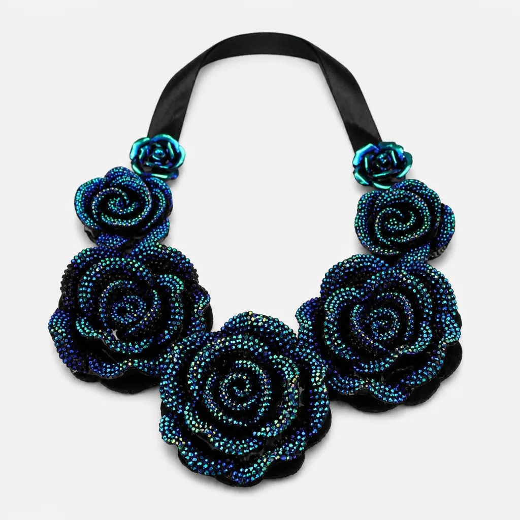 Blumenkette Blau 1