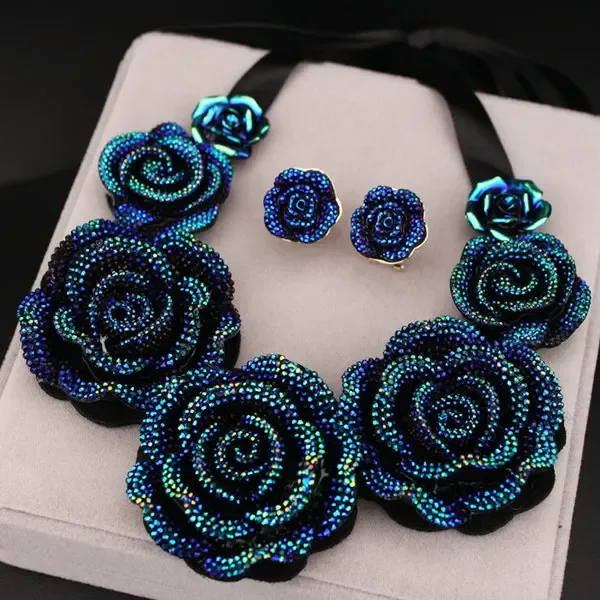 Blumenkette Blau 6