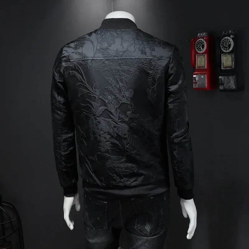Flower Bomber Jacket Mens 5