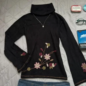 Blumen Pullover Damen 1