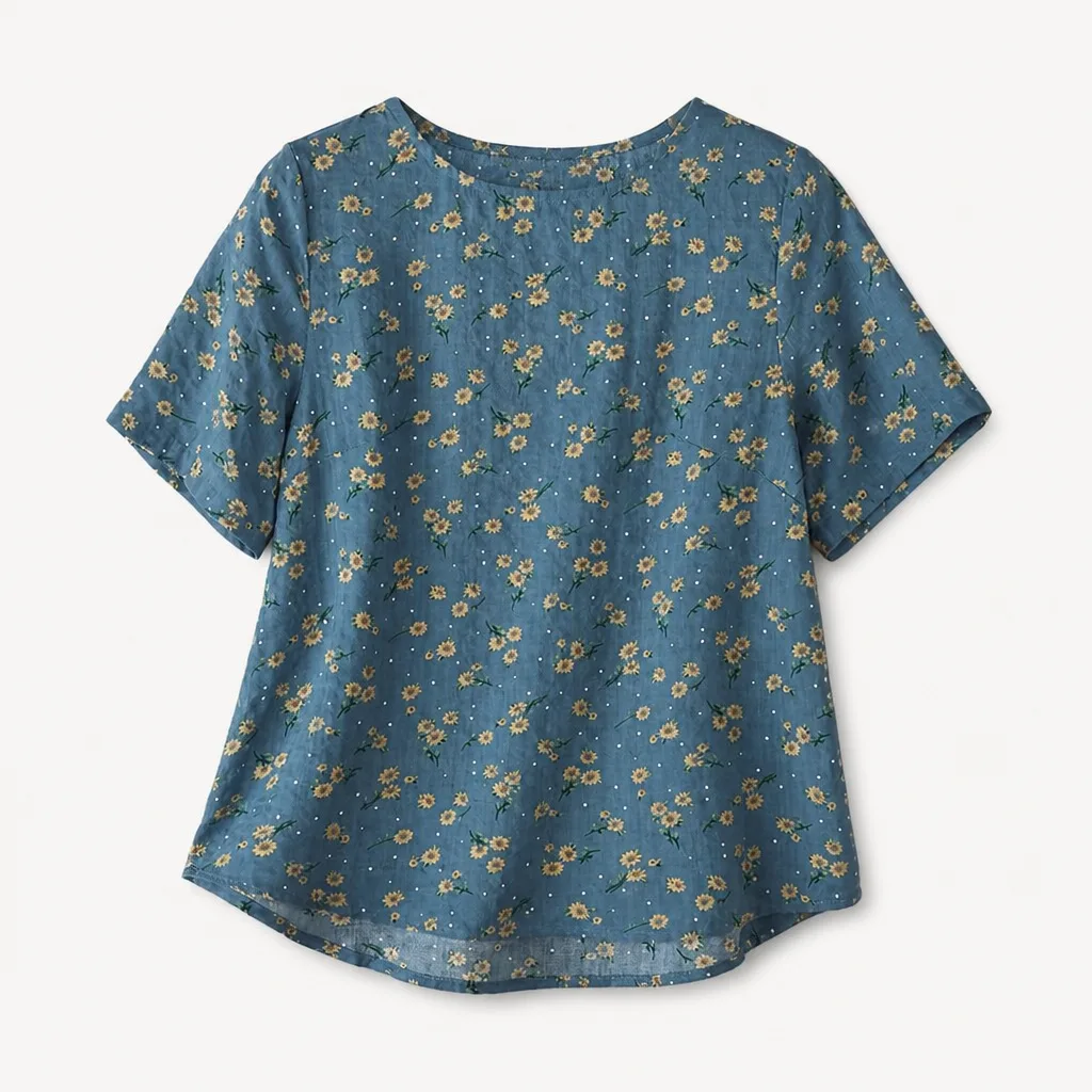 Damen Bluse Mit Blumenmuster 1