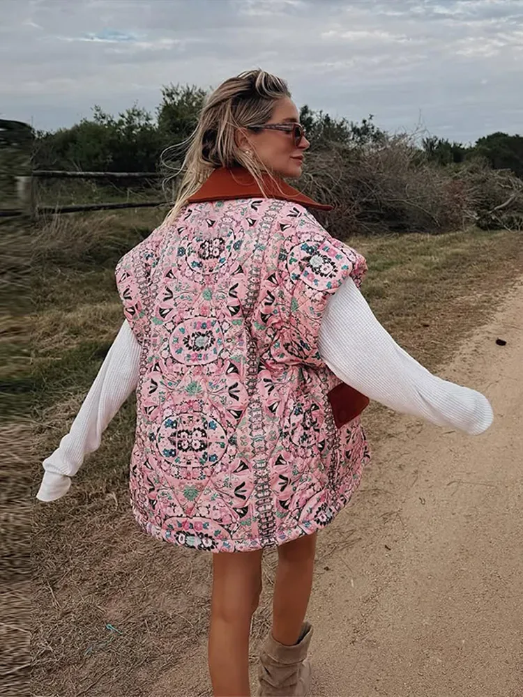 Quilted Jacket Flowers 2