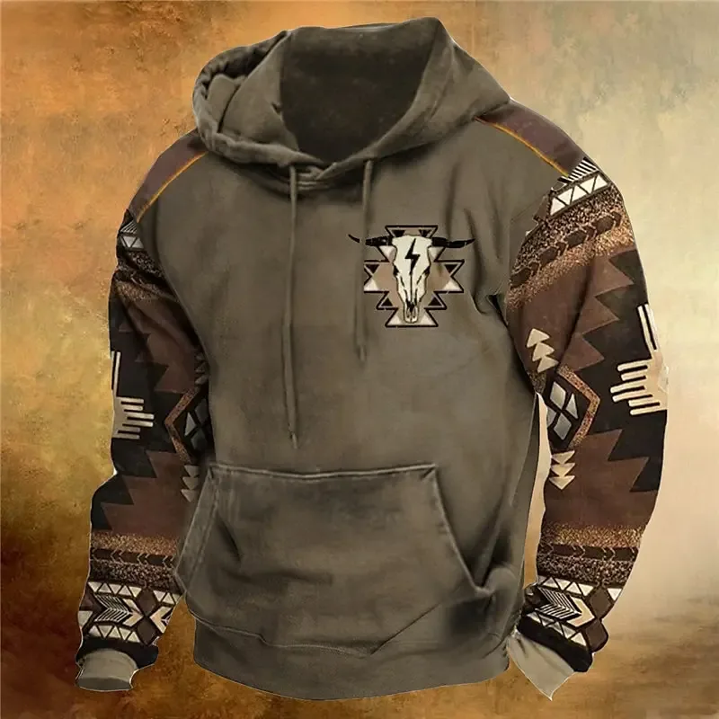 Denim And Flower Hoodie Mens 2