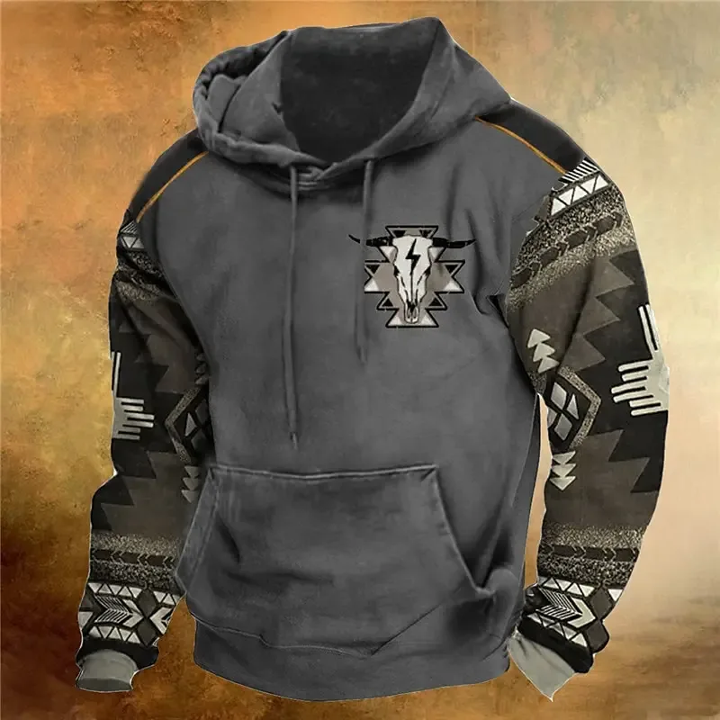Denim And Flower Hoodie Mens 3