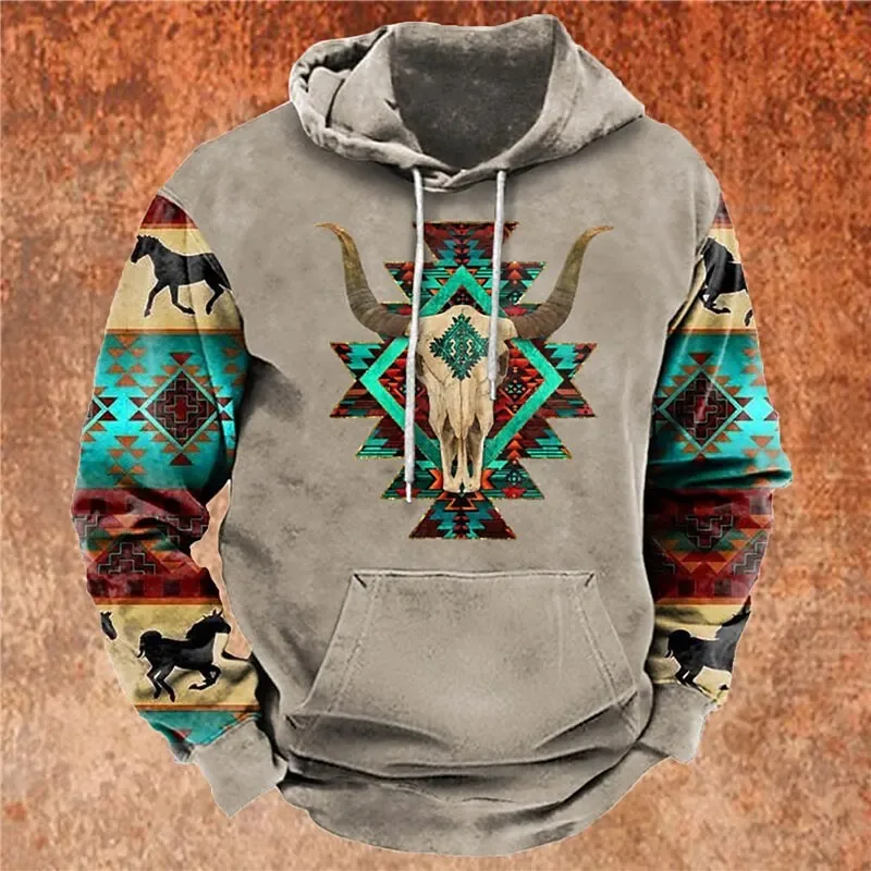 Denim And Flower Hoodie Mens 4