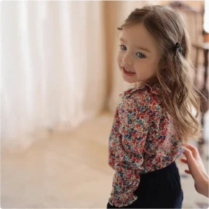 Florale Baby Mädchen Bluse 1