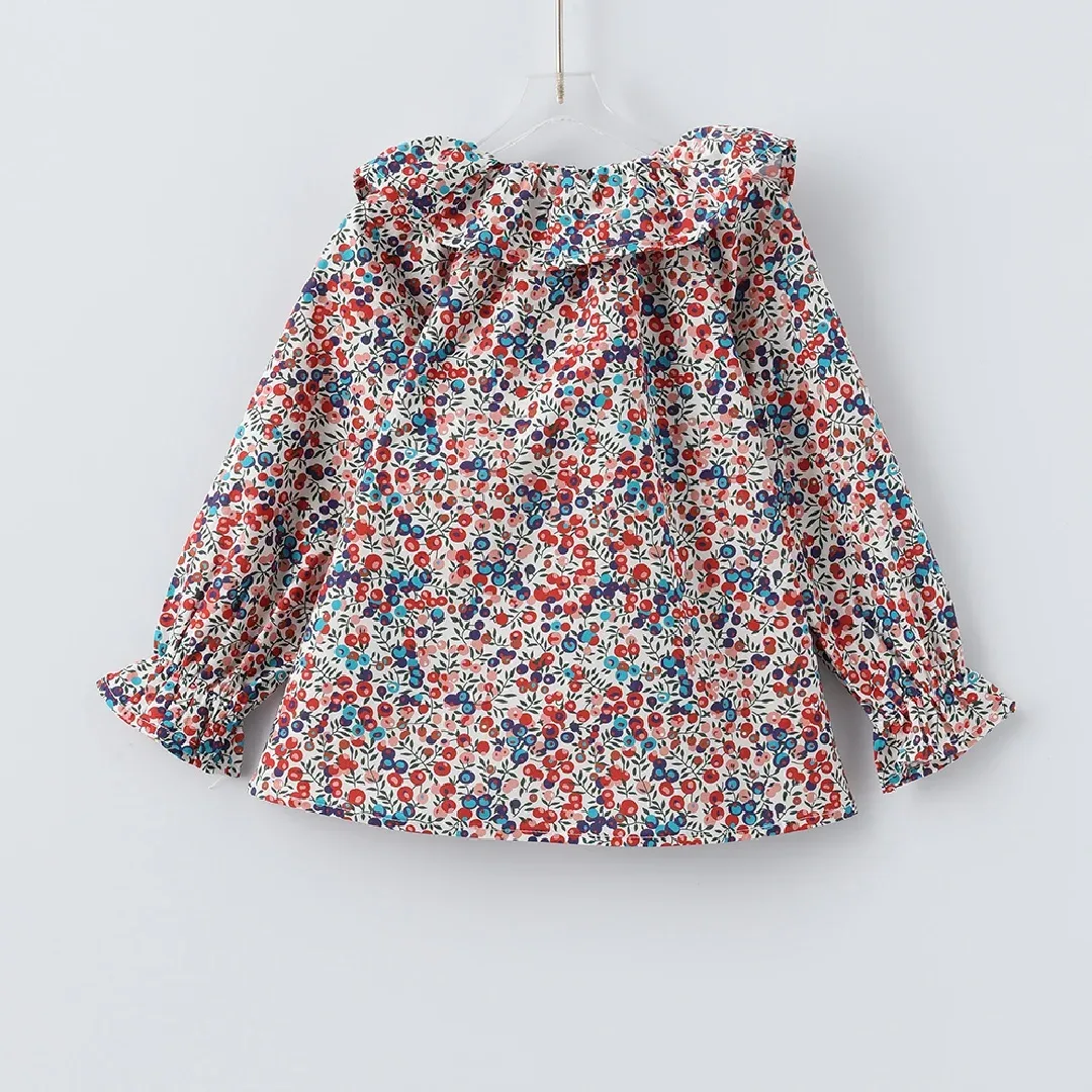 Florale Baby Mädchen Bluse 2