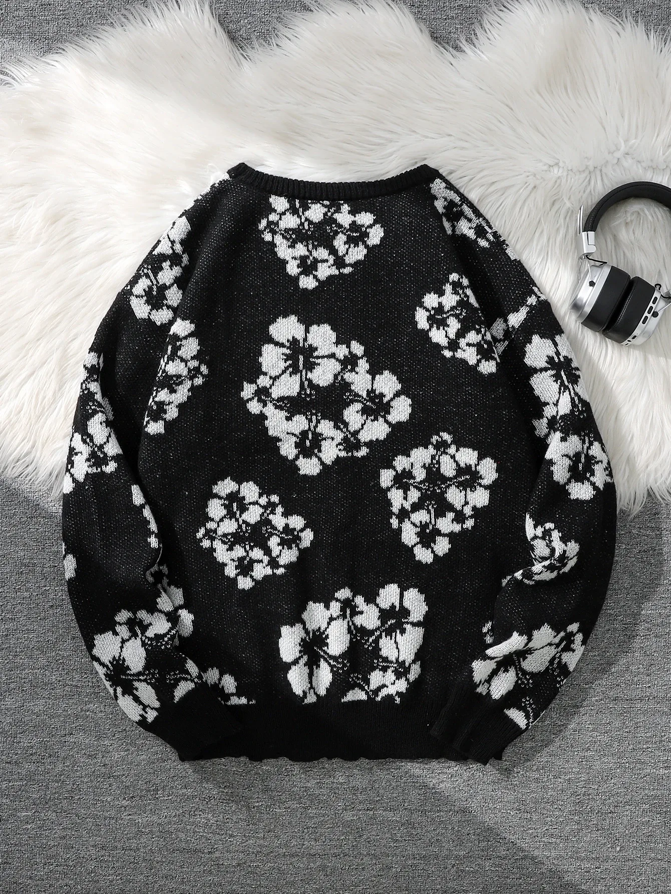 Blumen Pullover Herren 3