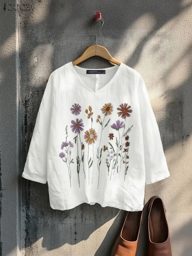 Floral Embroidered Blouse 2