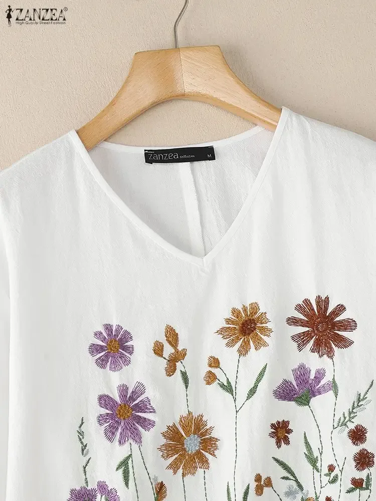 Floral Embroidered Blouse 3