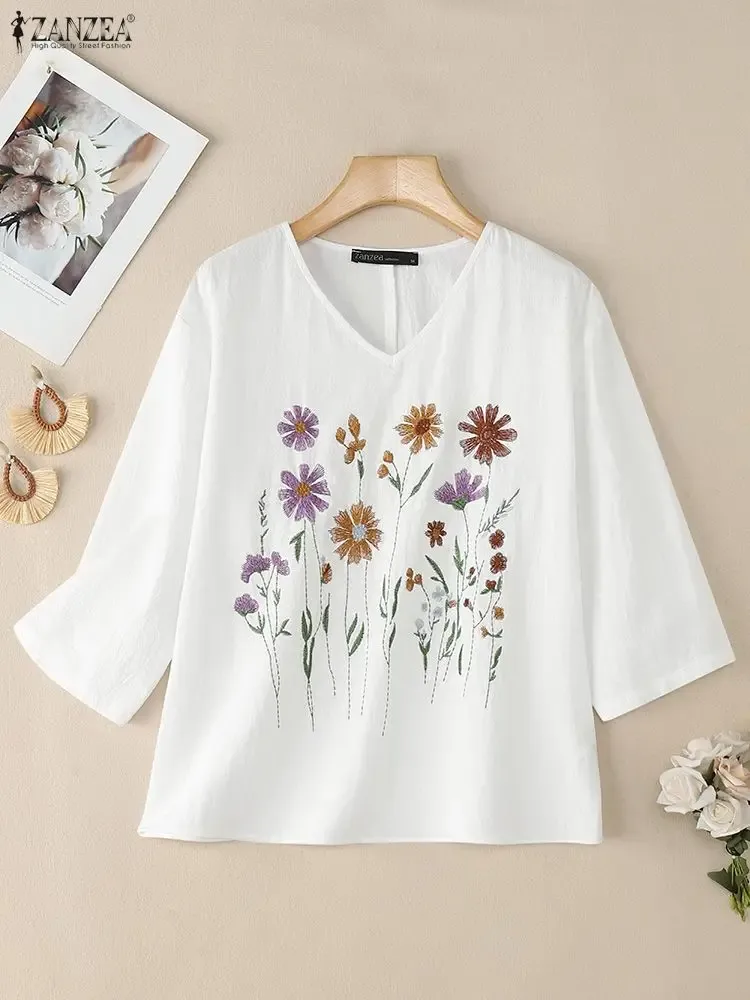 Floral Embroidered Blouse 5