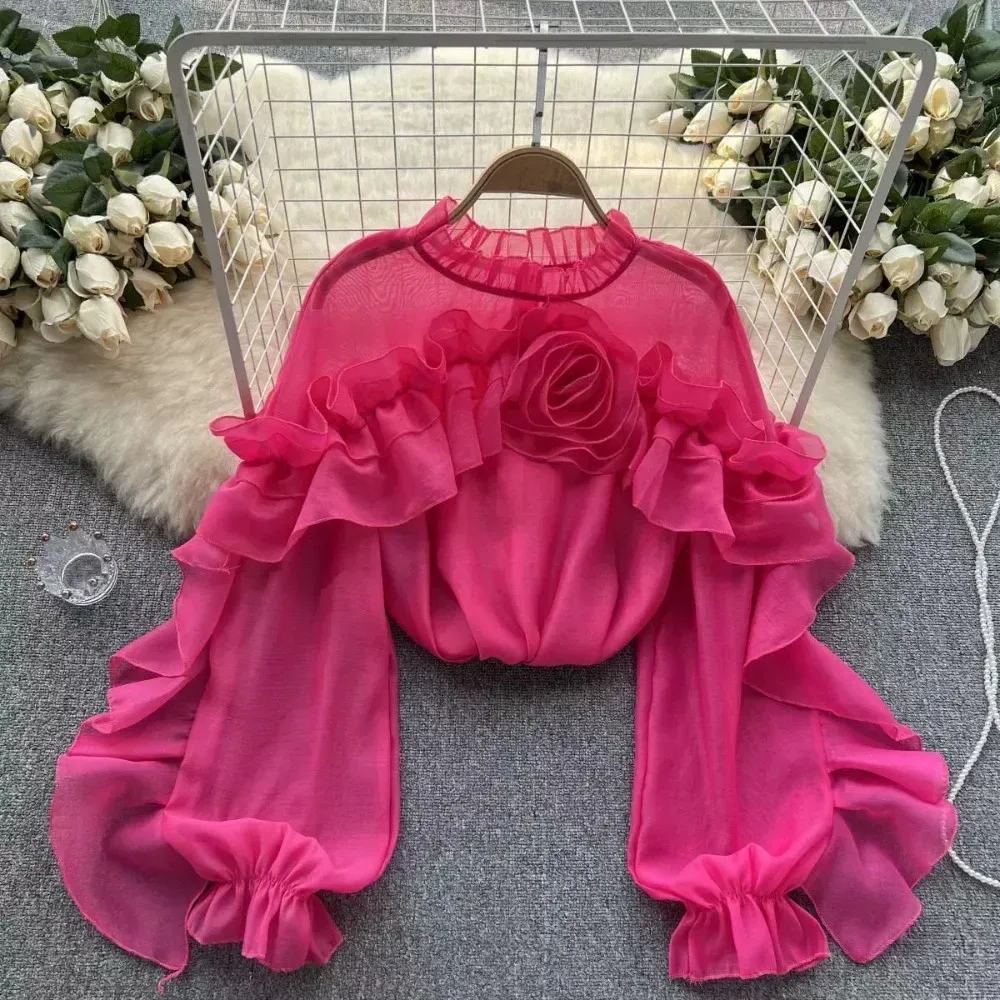Bluse Pink Blumen 2