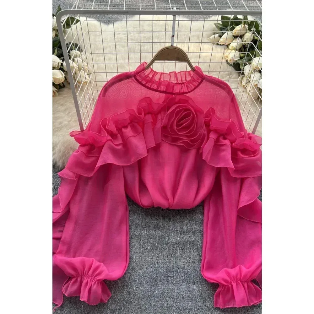 Bluse Pink Blumen 3