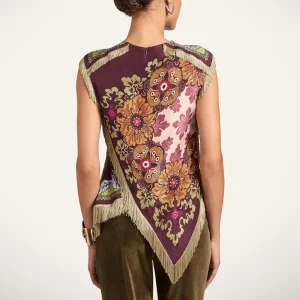 Ärmellose Bluse Blumen 1
