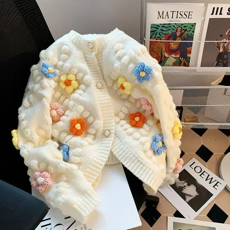 Embroidered Flower Sweater 5