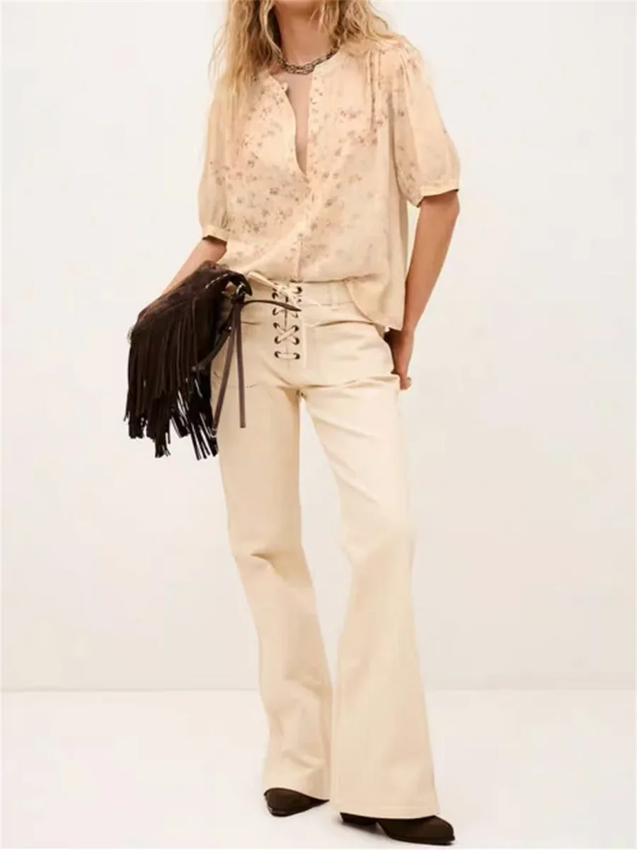Florale Blusen Viskose 3