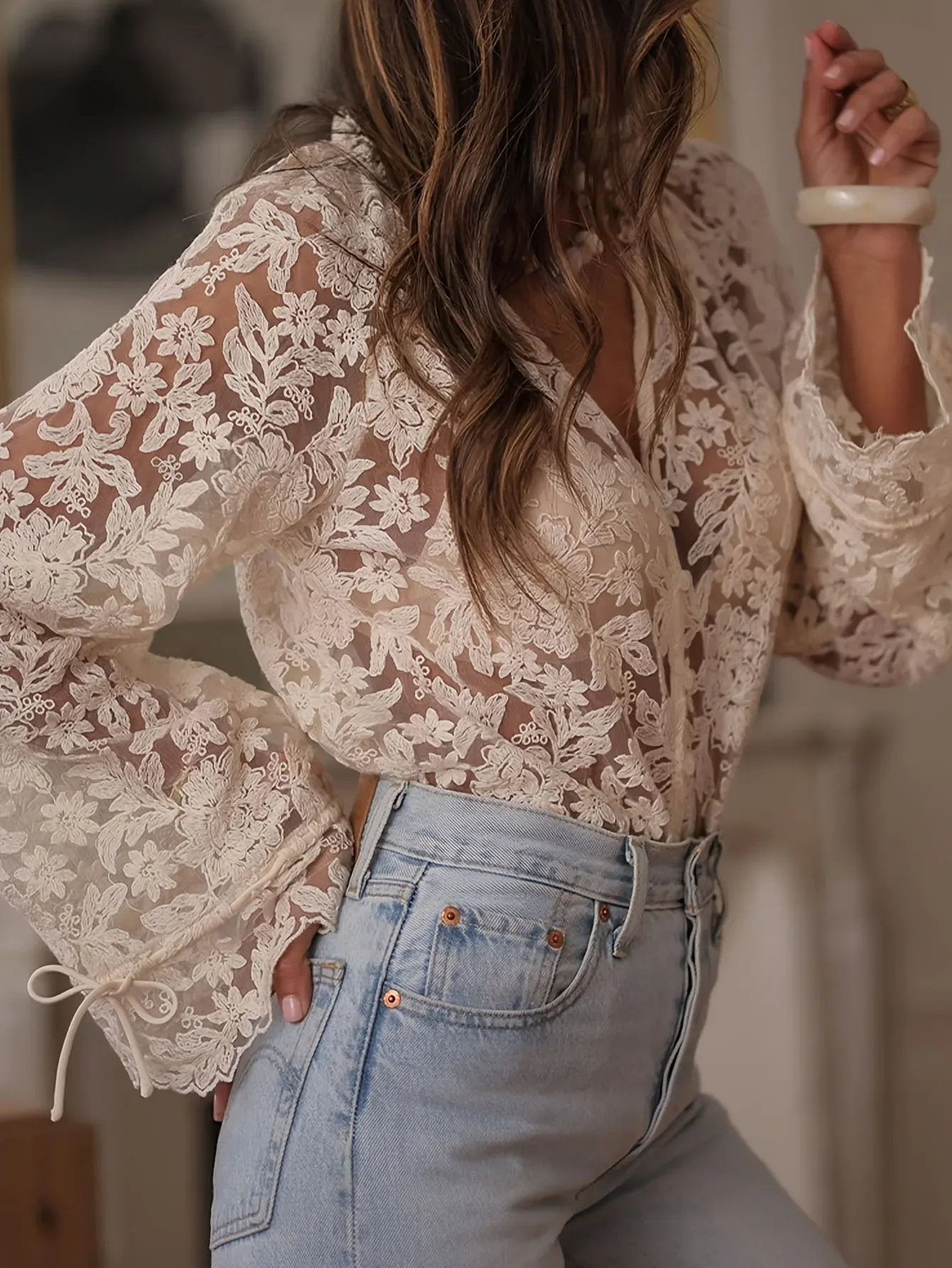 Floral Lace Blouse 4