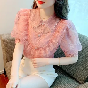 Bluse Mit Rose Marke 1