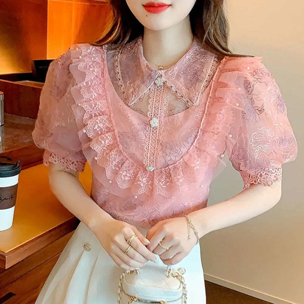 Bluse Mit Rose Marke 3