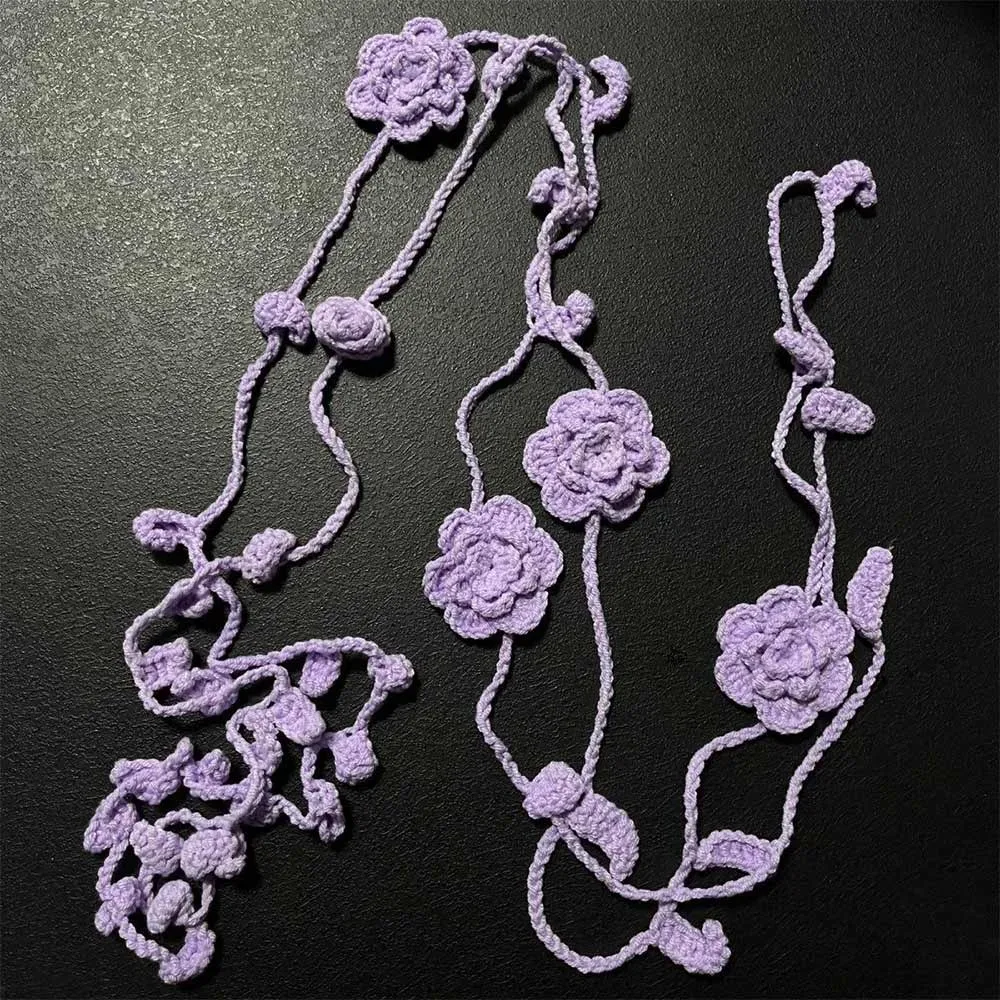 Blumenkette Gehäkelt 1