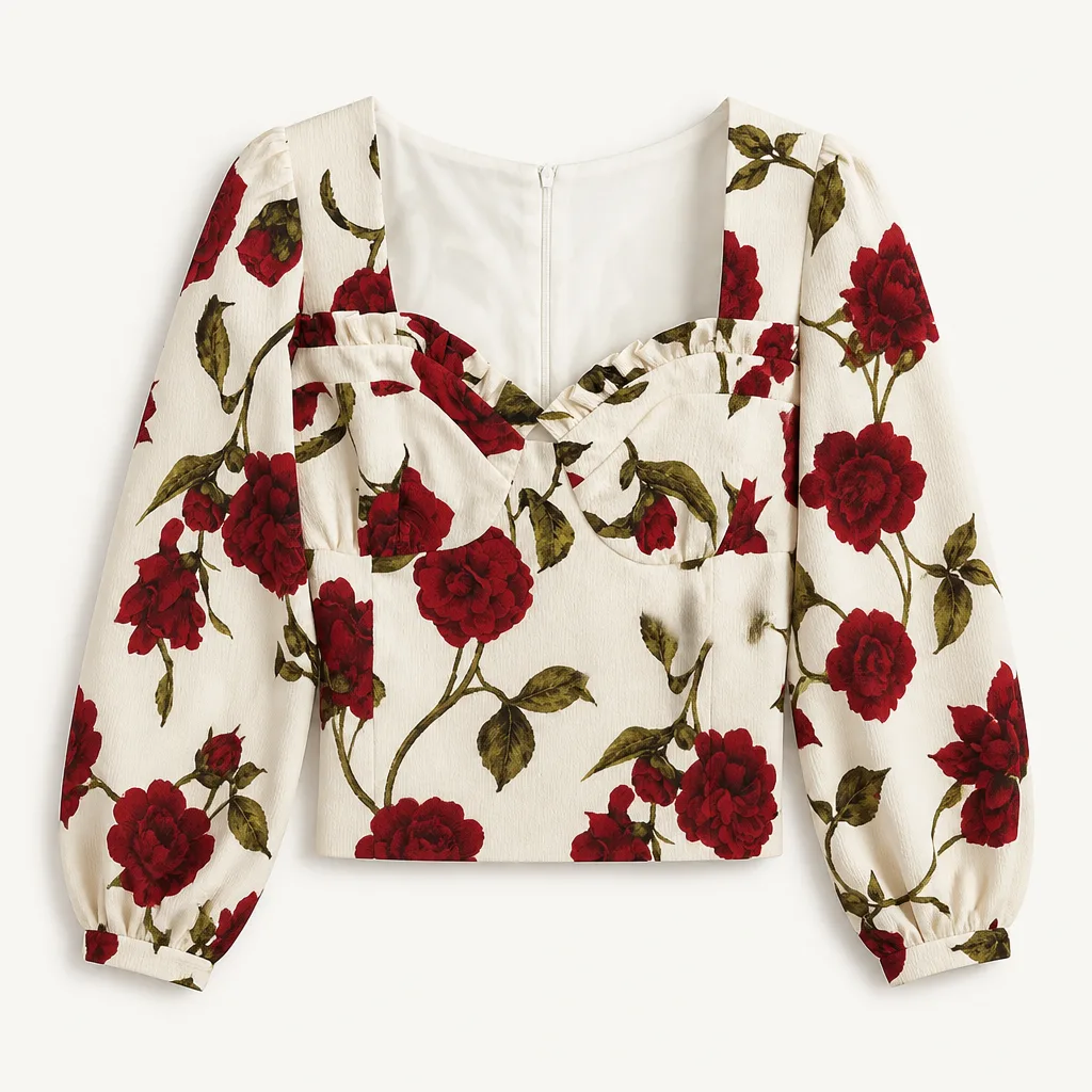 Bluse Schwarze Rose 1