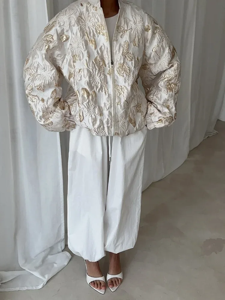 Floral Bomber Jacket Womens 1