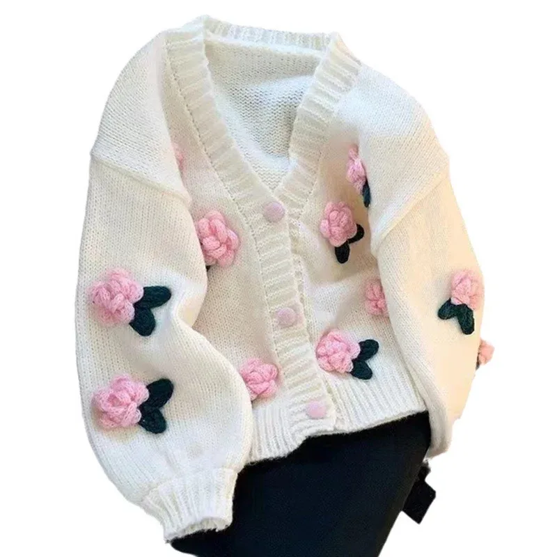 Pullover Mit 3d Blumen 1