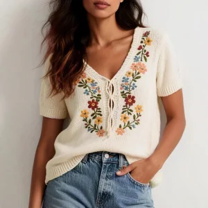 Flower Print Sweater 1