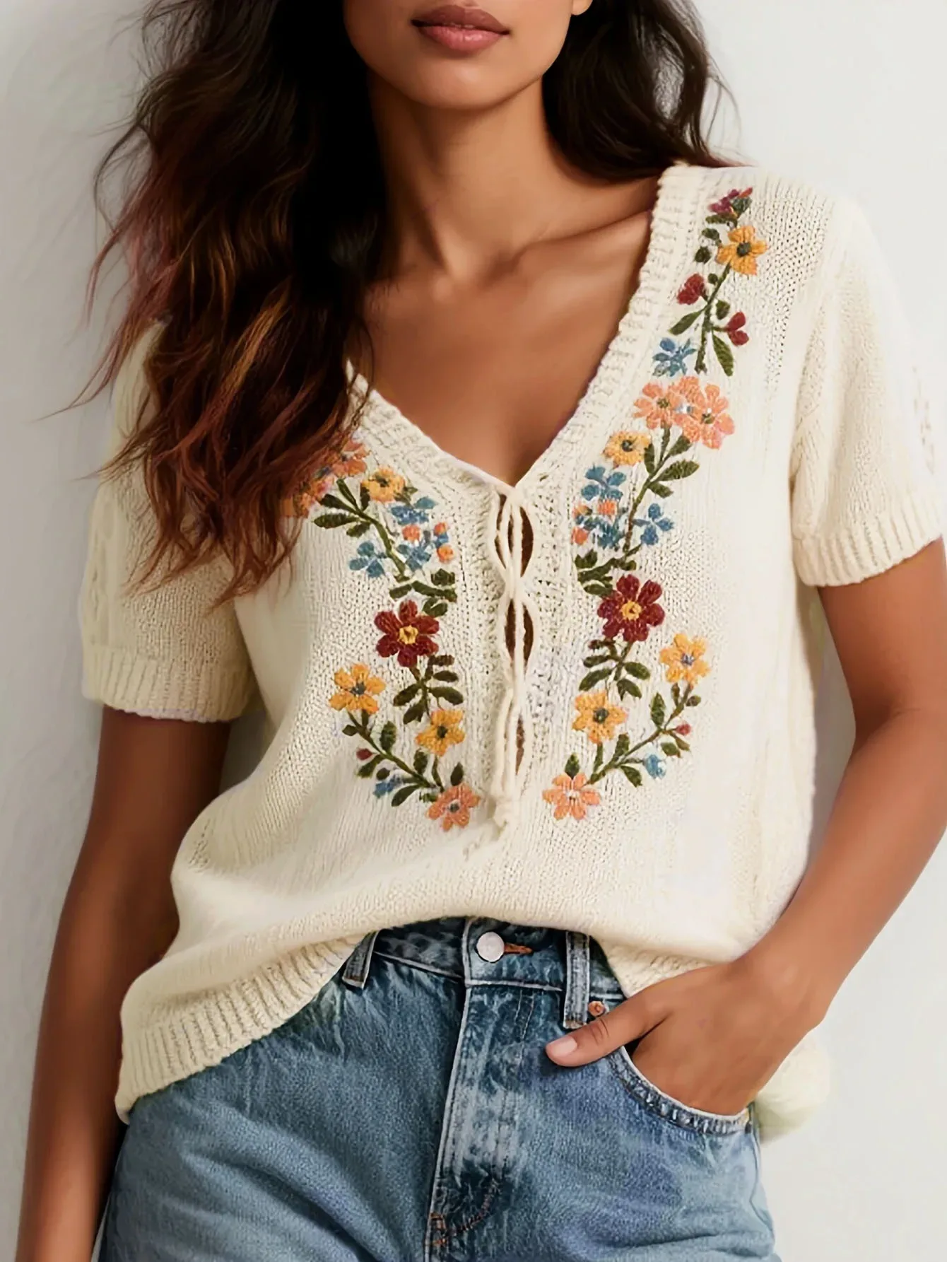 Flower Print Sweater 6