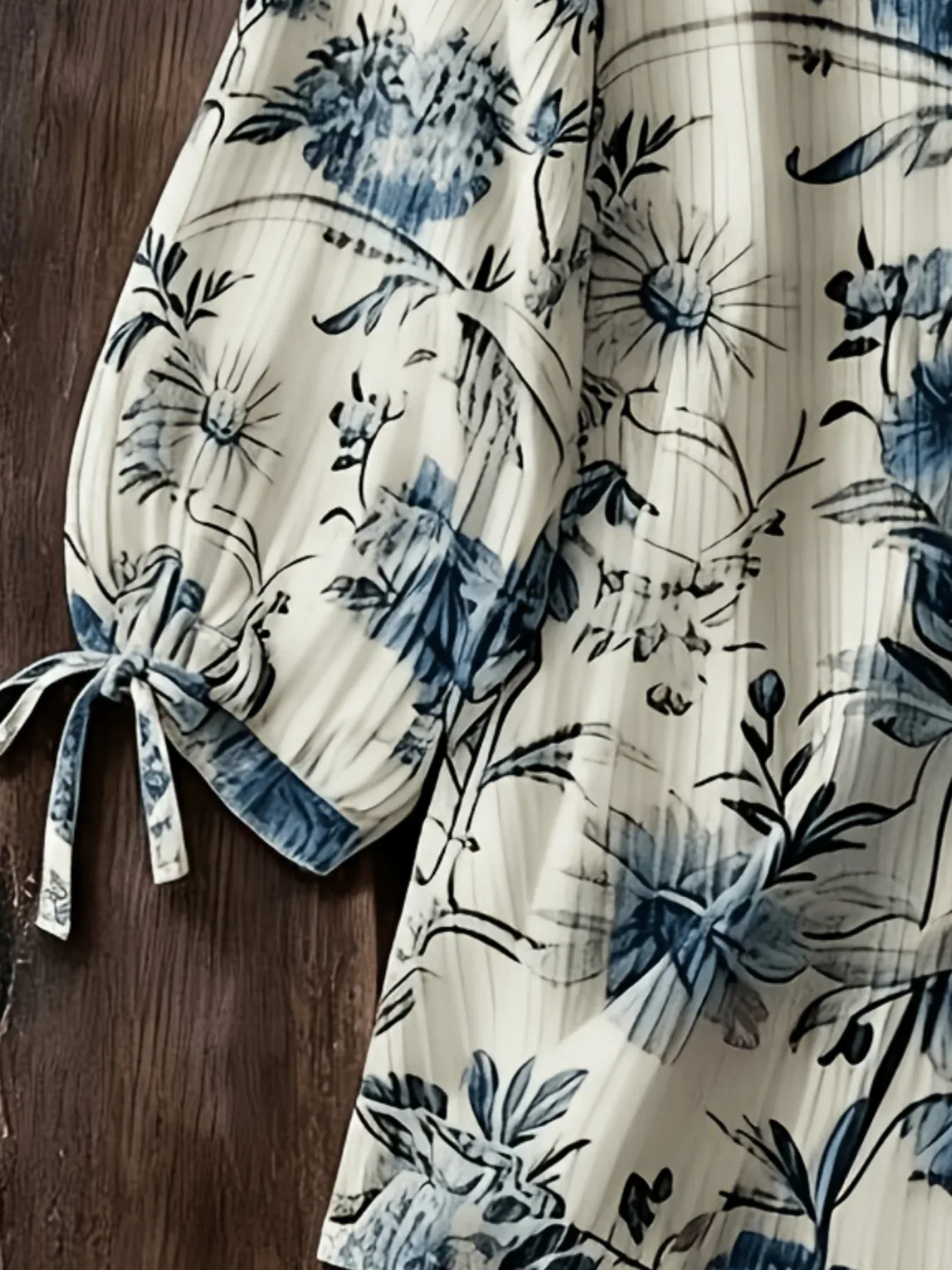 Bluse Mit Streifen Und Blumen 5