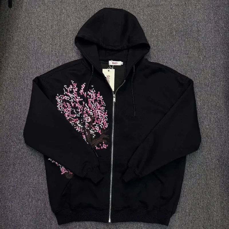 Black Hoodie With A Rose 2