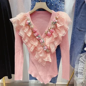Flower Printed Sweater 1