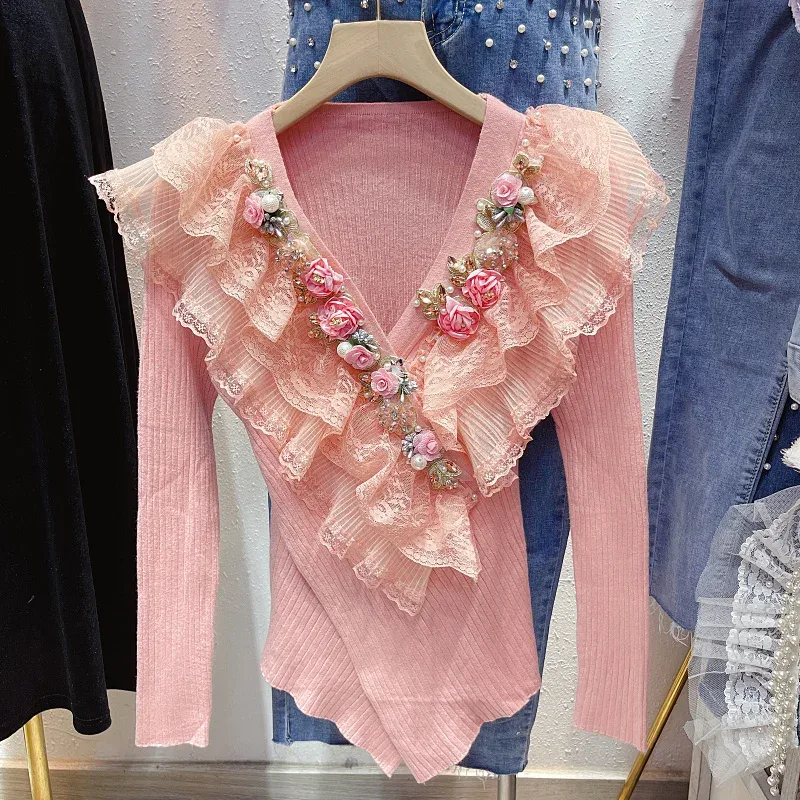 Flower Printed Sweater 1