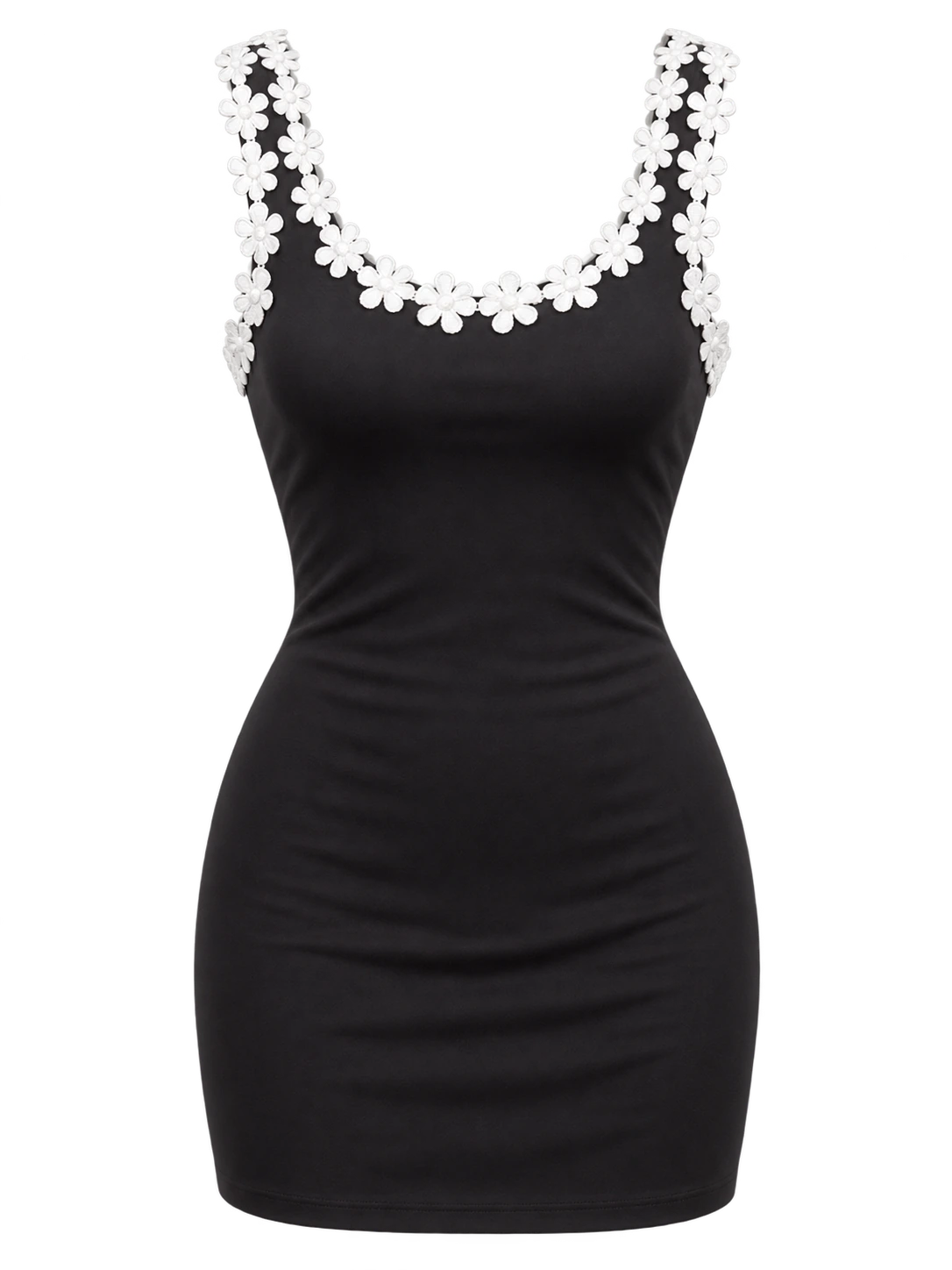 Black And Floral Dress